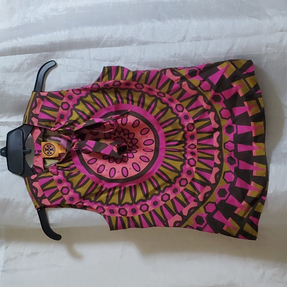TORY BURCH PRINTED TIED  TOP 2